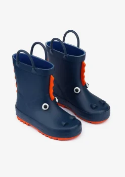 Botas De Chuva-Conguitos Botas De Chuva De Dinossauro Da Marinha De Borracha