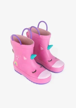 Botas De Chuva-Conguitos Botas De Chuva Rosa Unicornio