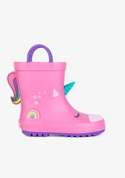 Botas De Chuva-Conguitos Botas De Chuva Rosa Unicornio