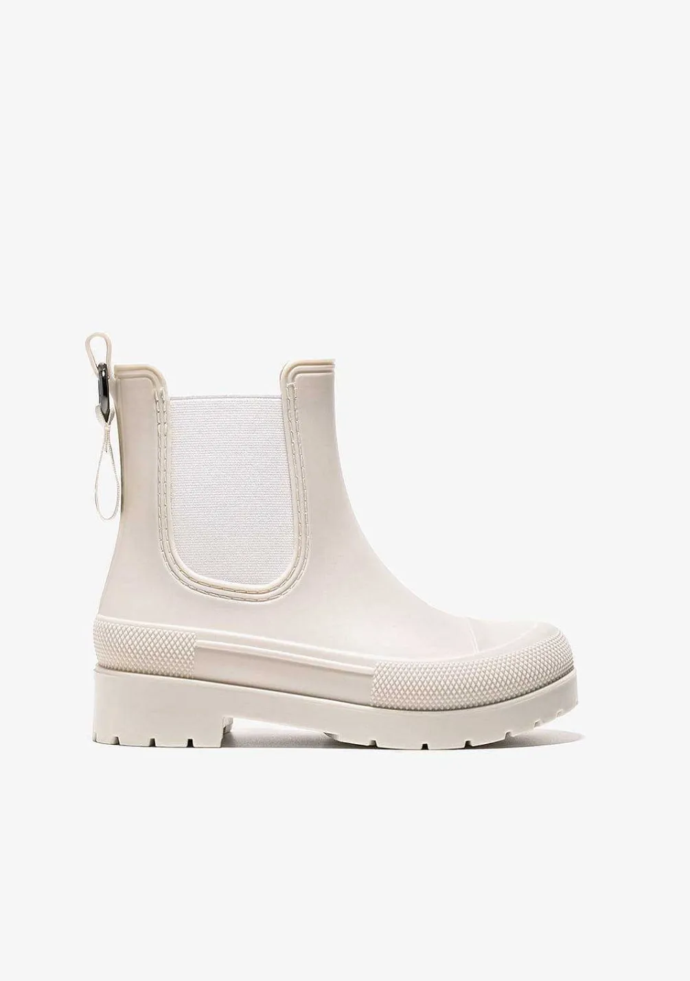 Botas De Chuva-Conguitos Botas De Chuva Unissex Bege Preto E Branco