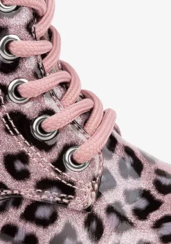 Botas-Conguitos Botas De Combate Leopardo Rosa Para Bebé