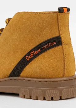 Sapatos De Menino-Conguitos Botas De Montanha Unissex Mostarda Goflex