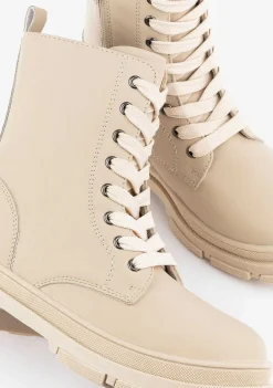 Botas-Conguitos Botins Basicos Bege De Menina