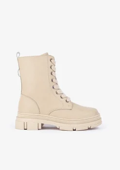 Botas-Conguitos Botins Basicos Bege De Menina