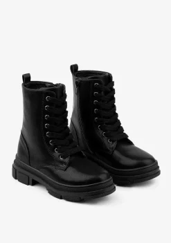 Botas-Conguitos Botins Basicos Pretos De Menina