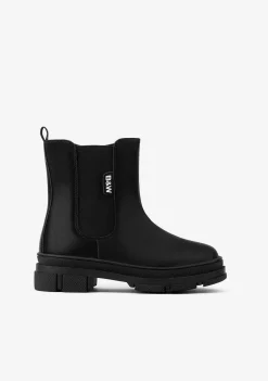 Botas-Conguitos Botins Chelsea Pretos De Menina