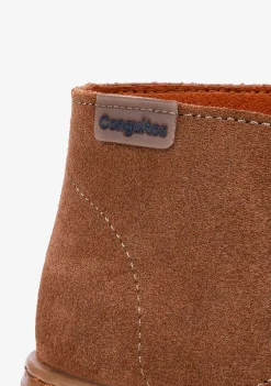 Sapatos De Menino-Conguitos Botins Safari Rapaz Castanhos