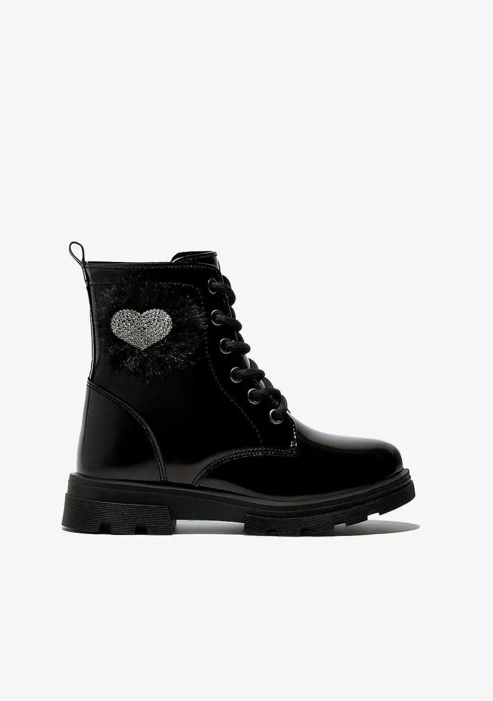 Botas-Conguitos Botins De Menina Com Cordao Pompom Preto