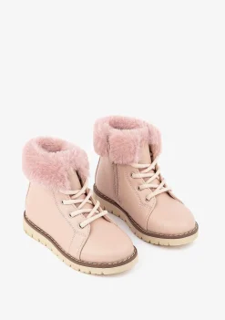Botas-Conguitos Botins Rosa De Menina