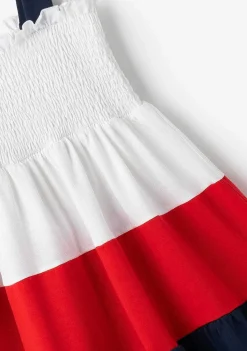 Roupas De Menina-Conguitos Branco Marinheiro Babados Vermelho