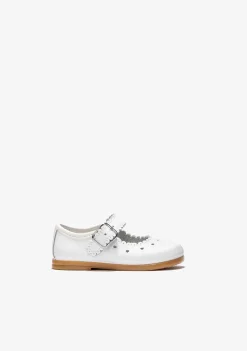 Sapatos De Cerimónia-Conguitos Calcado Ondas Com Fivela Branca Para Bebé Napa