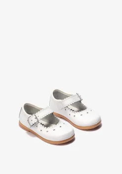 Sapatos De Cerimónia-Conguitos Calcado Ondas Com Fivela Branca Para Bebé Napa