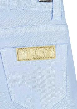 Roupas De Menina-Conguitos Calcoes Azul Claro De Menina