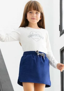 Camisetas De Manga Comprida-Conguitos Camisa Branca Amor Unicornio Menina