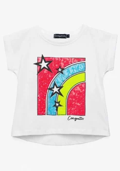 Camisetas-Conguitos Camiseta Arco-Iris Feminina