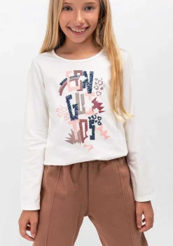 Camisetas-Conguitos Camiseta Branca De Menina