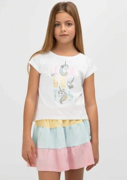 Roupas De Menina-Conguitos Camiseta Unicornio