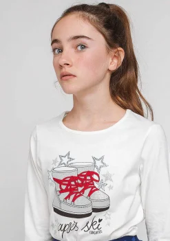 Camisetas De Manga Comprida-Conguitos Camiseta Feminina "Botas Australianas"