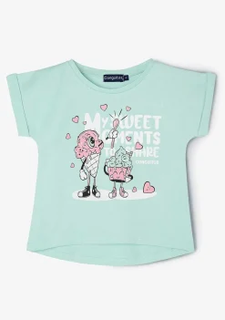 Camisetas-Conguitos Camiseta Feminina Com Estampa De Menta Ice