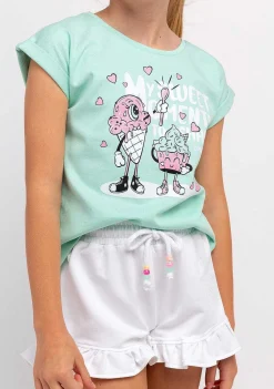 Camisetas-Conguitos Camiseta Feminina Com Estampa De Menta Ice