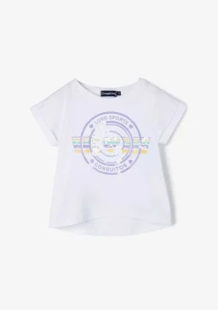 Camisetas-Conguitos Camiseta Feminina Com Lantejoulas Esportivas Love