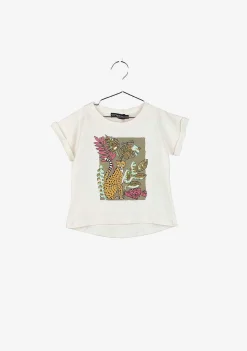 Camisetas-Conguitos Camiseta Feminina Com Lantejoulas "Jungle"
