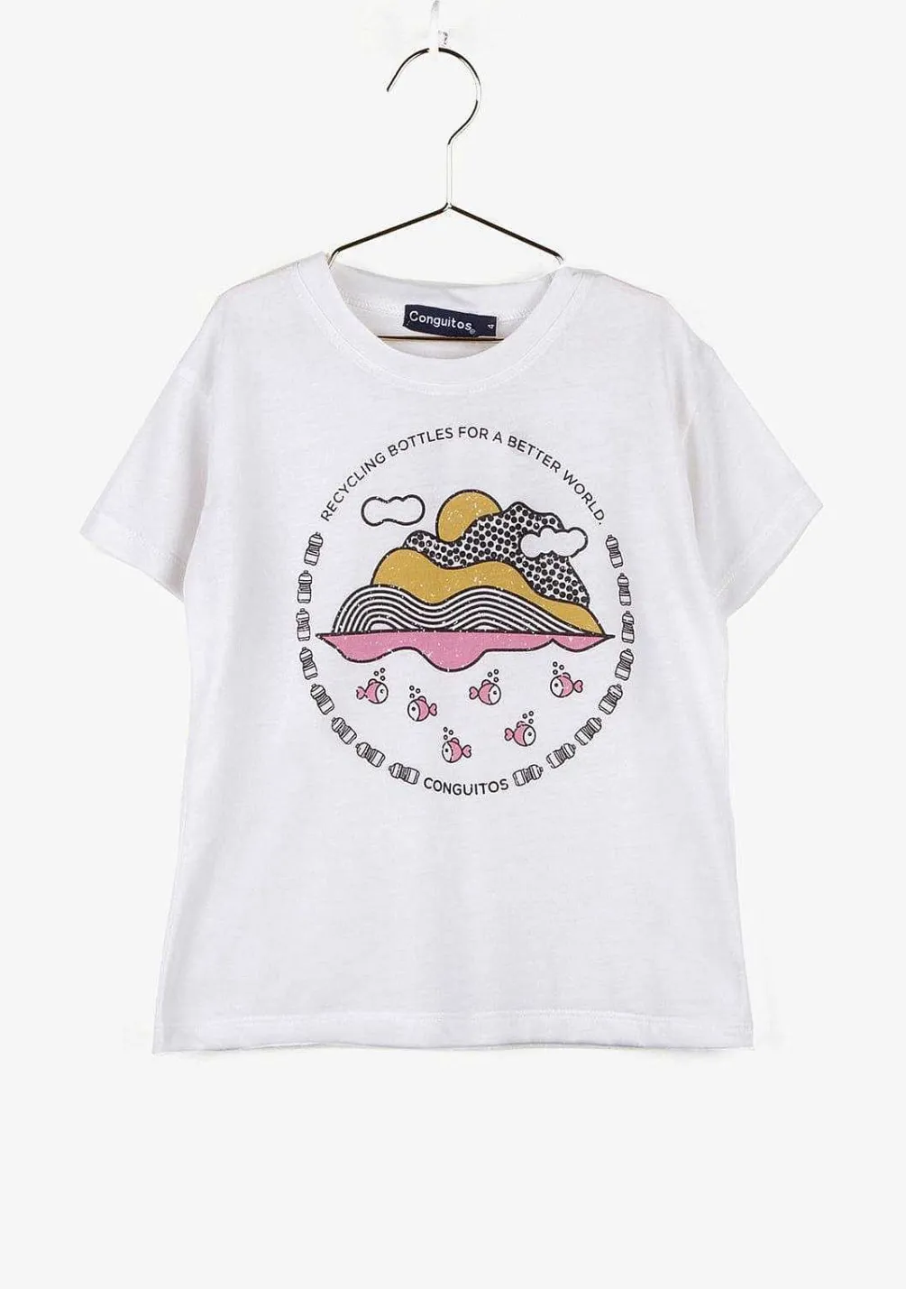 Camisetas-Conguitos Camiseta "Reciclagem" De Menina