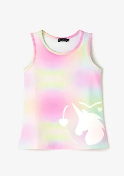 Roupas De Menina-Conguitos Camiseta Unicornio Multicolorida