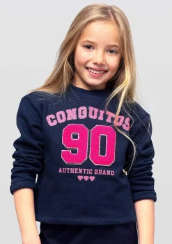 Camisetas-Conguitos Camisola Azul Marinho Menina