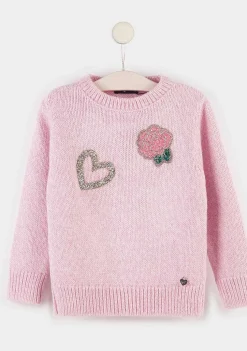Roupas De Menina-Conguitos Camisola Flores Rosa Menina