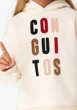 Moletons-Conguitos Capuz Bege Menina