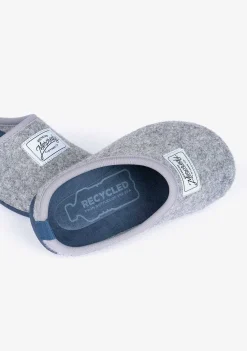 Sapatos De Menino-Conguitos Chinelos Ecologicos Para Casa Cinza Azul