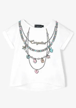 Roupas De Menina-Conguitos Colares Camiseta Branca