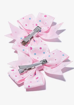 Todos Os Acessórios-Conguitos Conjunto De Lacos De Flores Rosa