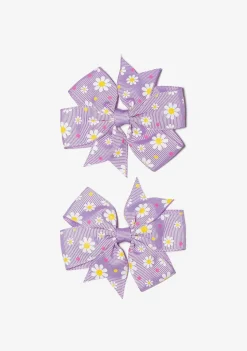 Todos Os Acessórios-Conguitos Conjunto Lacos Flor Malva