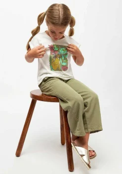 Calcas E Leggings-Conguitos Culotte Caqui De Menina