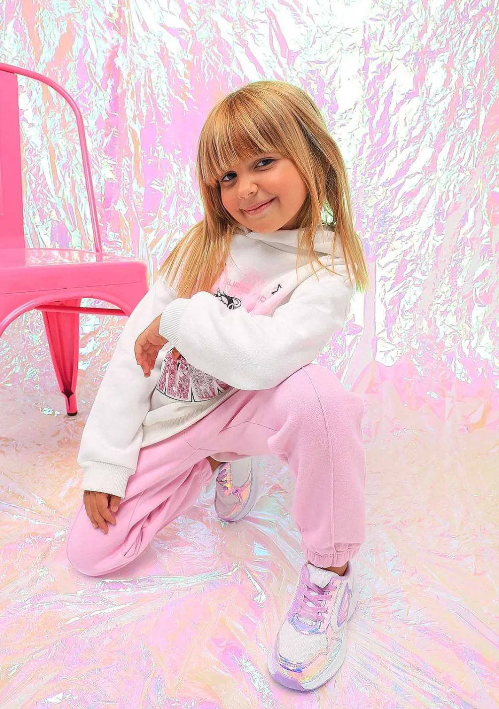 Tênis Com Luzes-Conguitos Dinossauro Rosa Menina Com Luzes Tênis Iridiscente