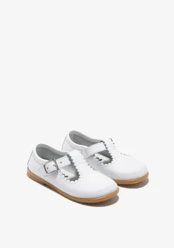 Sapatos De Cerimónia-Conguitos Fivela Branca Para Bebé Mary Janes