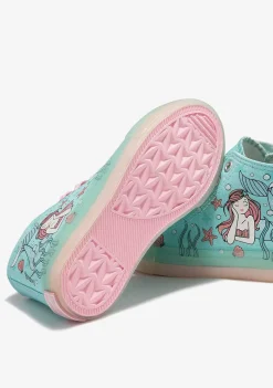 Sapatos De Menina-Conguitos Hi Top Tênis Sereia