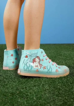 Sapatos De Menina-Conguitos Hi Top Tênis Sereia