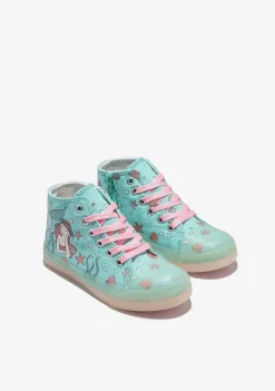 Sapatos De Menina-Conguitos Hi Top Tênis Sereia