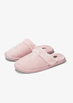 Chinelos Para Casa-Conguitos Home Chinelo Rosa Metalico