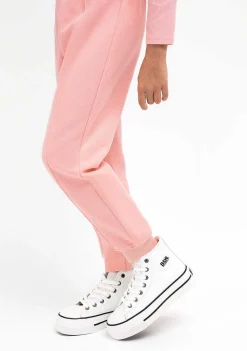 Roupas De Menina-Conguitos Joggers Basicos Rosa Menina