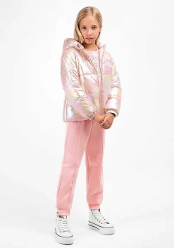 Roupas De Menina-Conguitos Joggers Basicos Rosa Menina