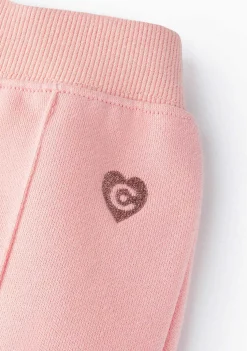 Roupas De Menina-Conguitos Joggers Basicos Rosa Menina