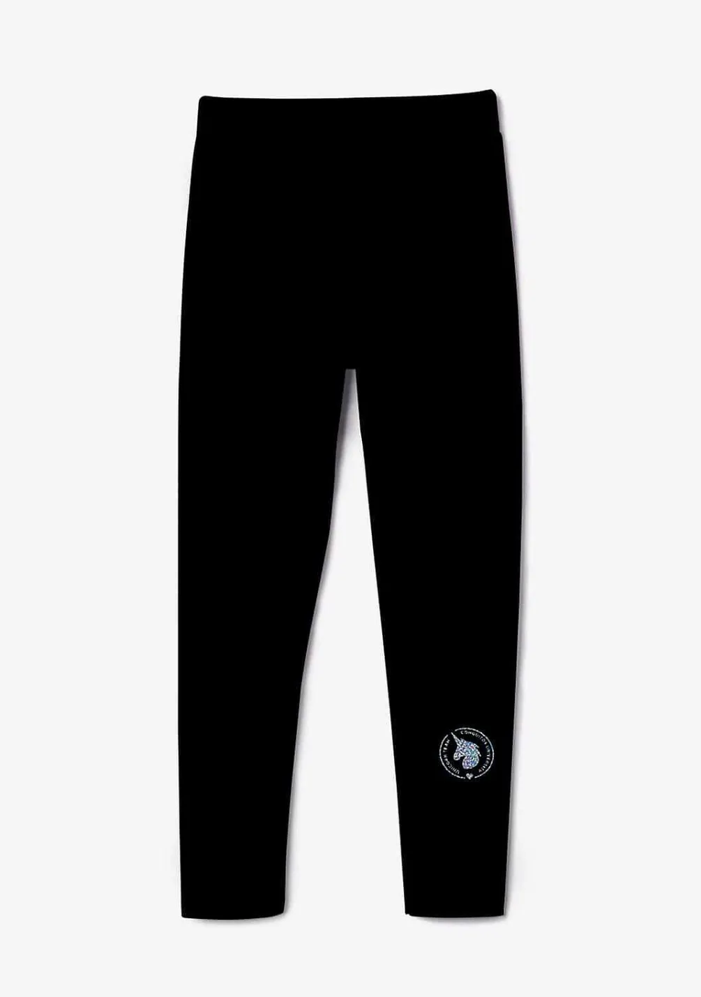 Calcas E Leggings-Conguitos Leggings De Algodao Preto De Menina