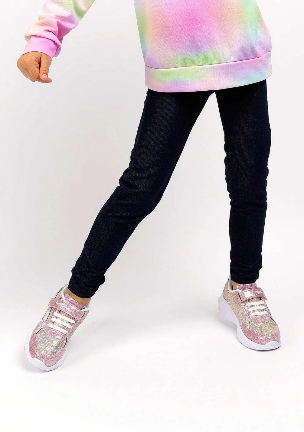 Roupas De Menina-Conguitos Leggings Jeans Para Menina