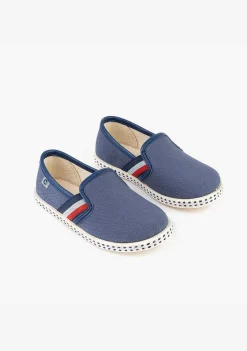 Tênis-Conguitos Lona Azul Menino