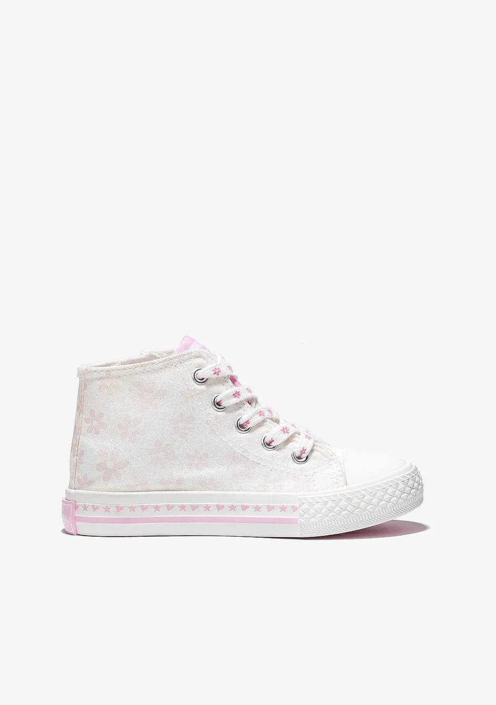 Tênis Casuais-Conguitos Lona De Tênis Branco Solar Feminino De Cano Alto
