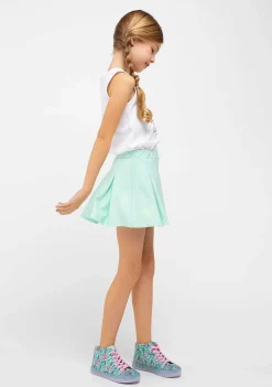 Tênis Casuais-Conguitos Lona De Tênis Feminino Azul Sereia De Cano Alto